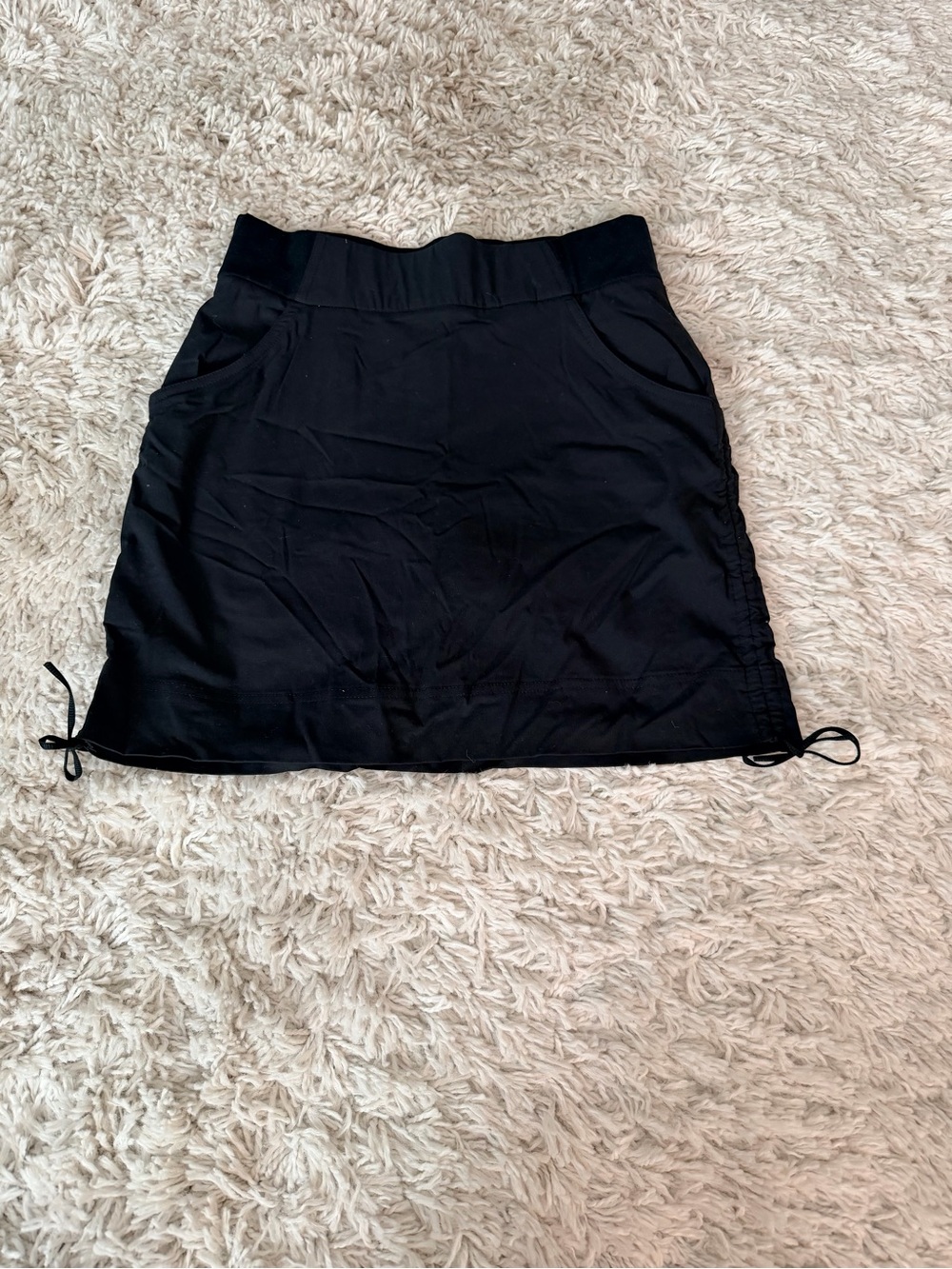 Columbia Omni-Shield Black Skort XS Built-In Shorts Side Cinch Activewear